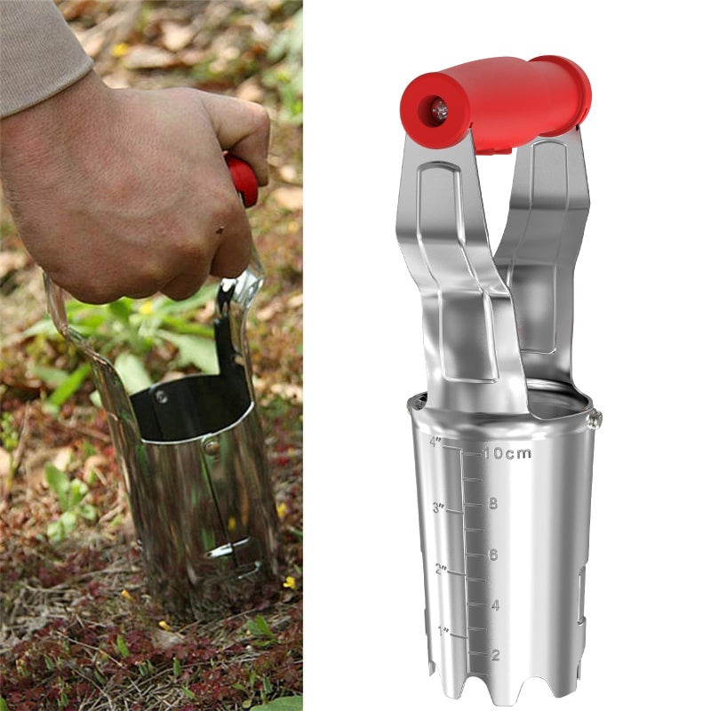 FLORA GUARD Bulb Planter with Depth Markers - Automatic Soil Releasing Seed Bulb Transplanter for Planting/Digging Tulips, Daffodils, Dahlias and More - Image 5
